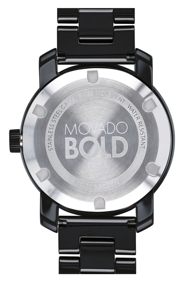 Movado Bold Ceramic Bracelet Watch, 36mm, Alternate, color,