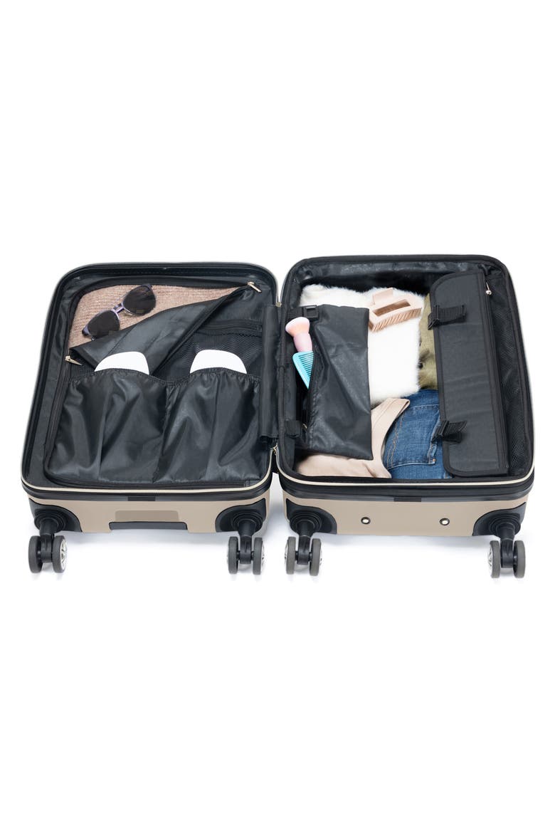 Madison Hardside Expandable Spinner Suitcase, Alternate, color, BLUE