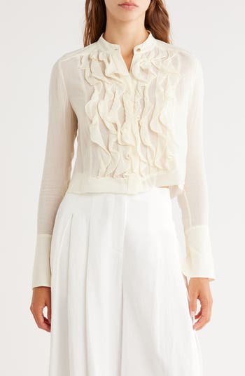 Patti Ruffle Chiffon Top
