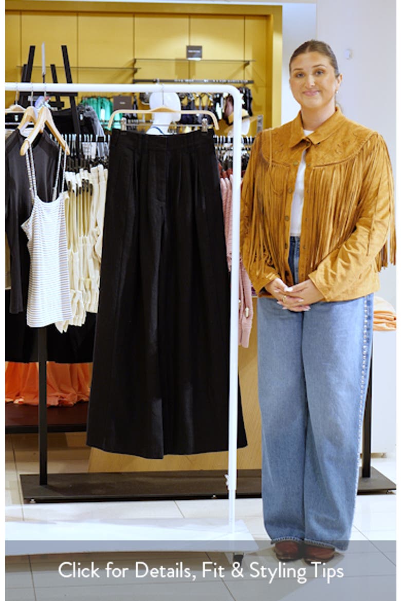 Parker Wide Leg Linen Pants video