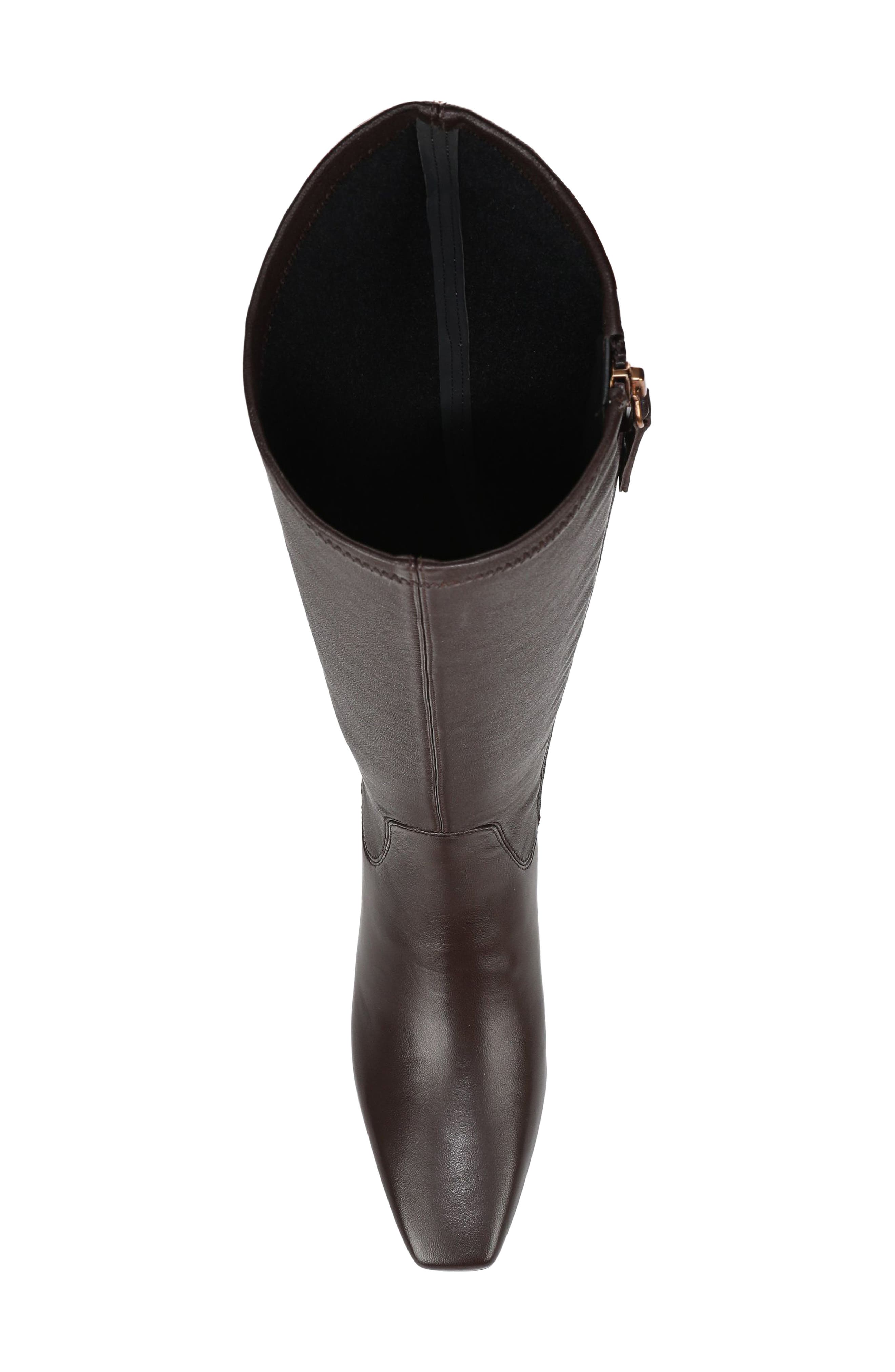 Lanna Knee High Leather Boot, Alternate, color, BROWN VOGUE LEATHER