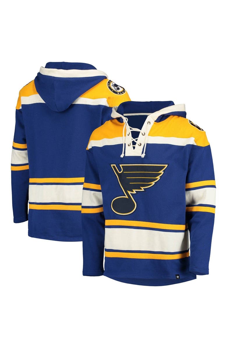 '47 Men's '47 Blue St. Louis Blues Superior Lacer Team Pullover Hoodie, Alternate, color,