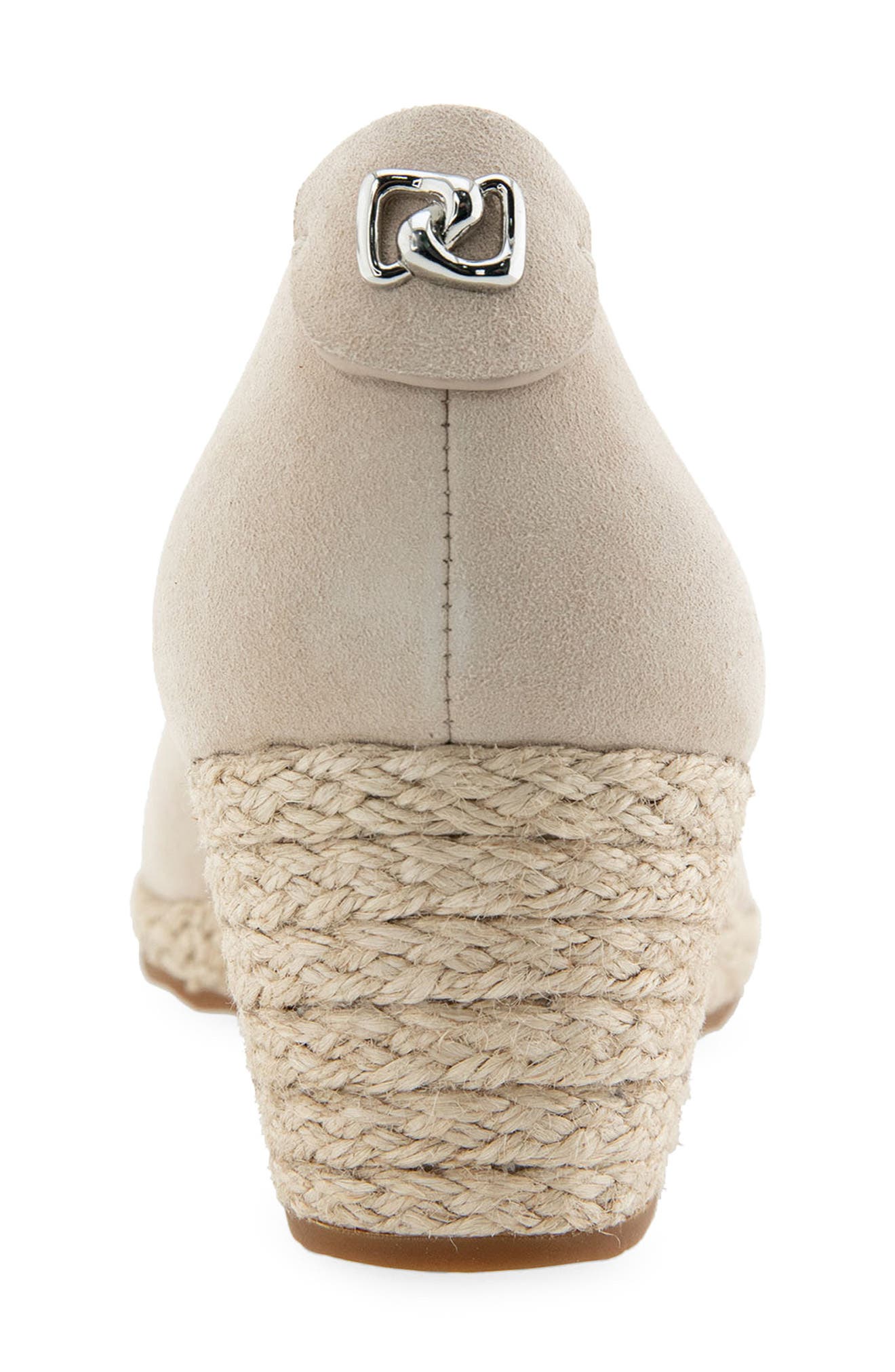 Roma Wedge Pump, Alternate, color, STONE SUEDE