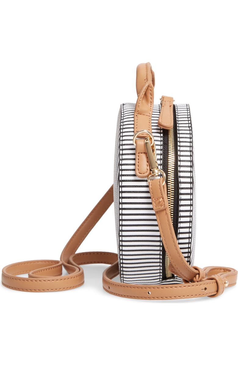 Malibu Skye Semi Round Faux Leather Bag, Alternate, color,