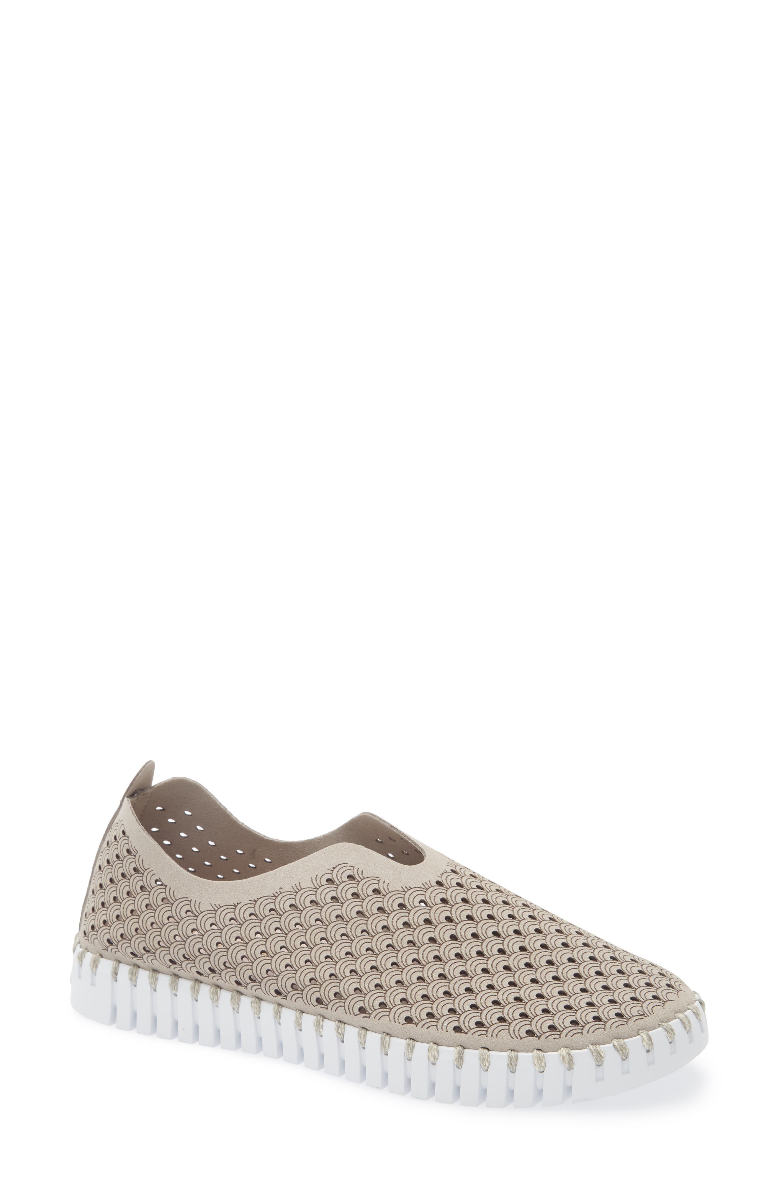 Ilse Jacobsen Tulip Perforated Slip-On Sneaker, Main, color, Atmosphere