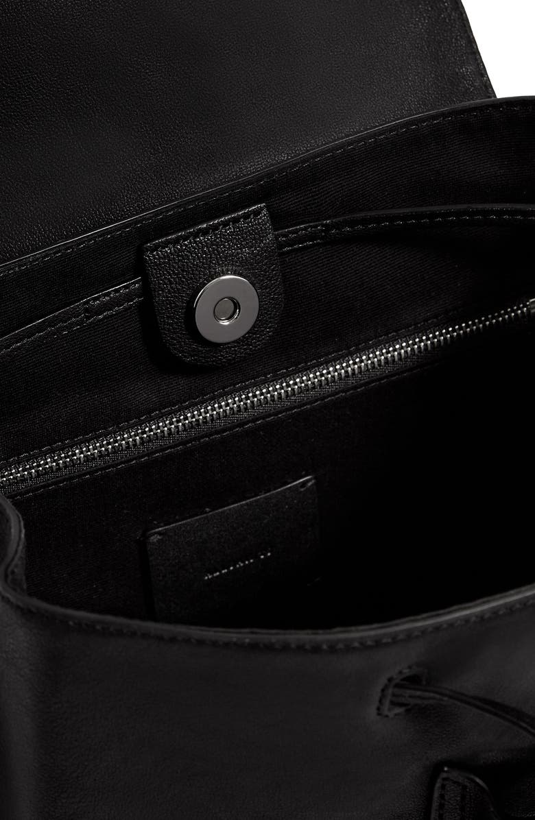 AllSaints Tower Leather Backpack, Alternate, color,