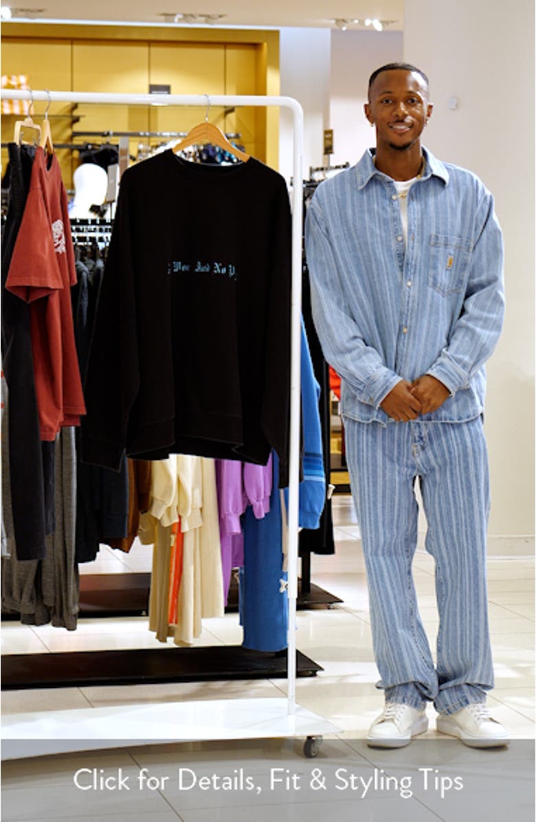 No Play Embroidered Sweatshirt, sales video thumbnail