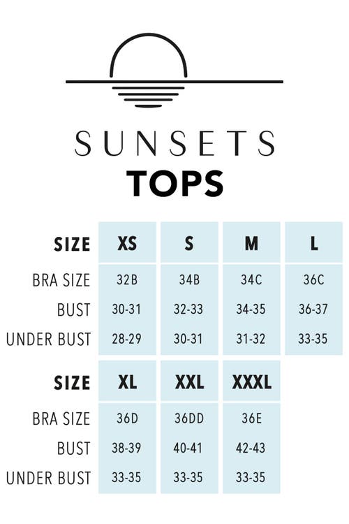 Sunsets Brandi Bralette Bikini Swimsuit Top In Blue