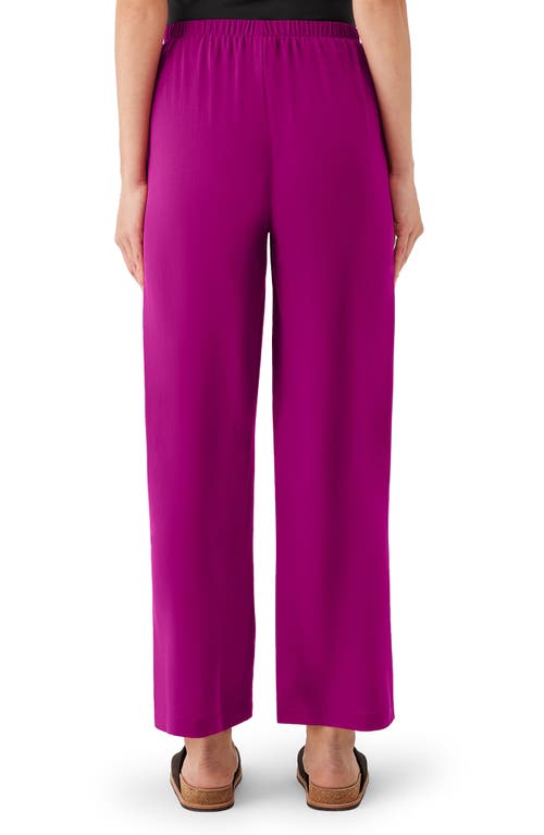 Eileen Fisher Organic Linen Crop Wide Leg Pants