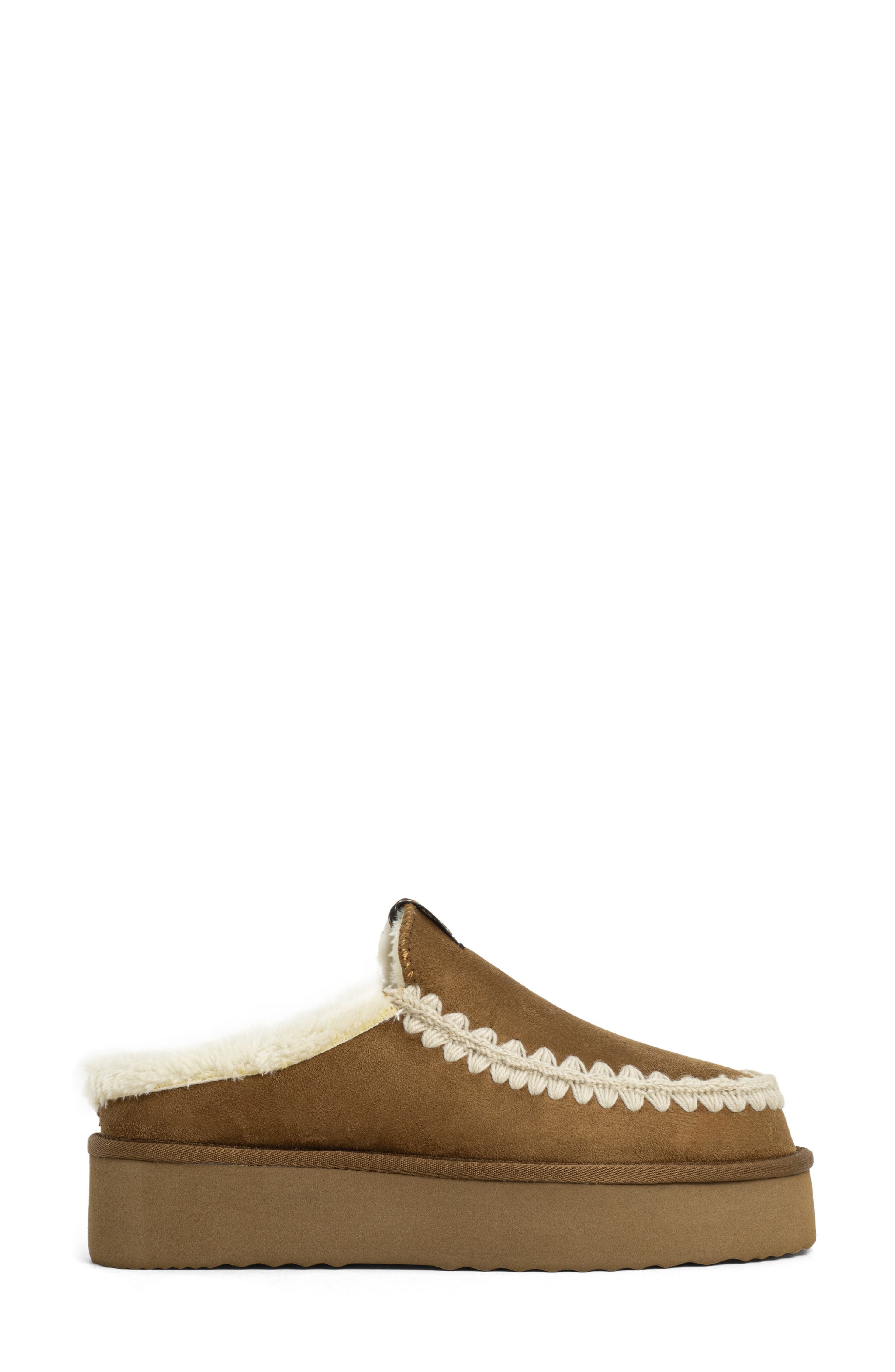 Trinity Faux Suede Clog, Alternate, color, CAMEL