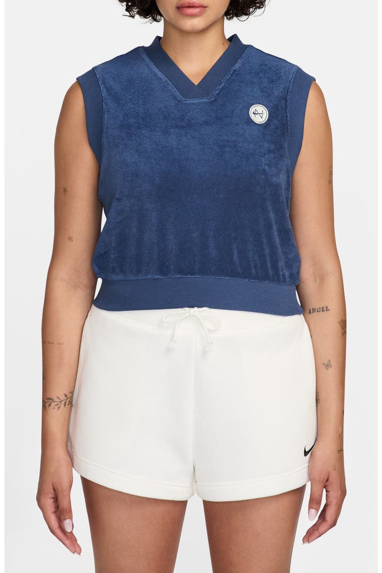 Sportswear Chill Terry Tank, Main, color, MYSTIC NAVY