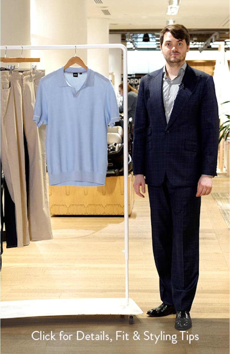 H-Narcisco Johnny Collar Piqué Polo Sweater, sales video thumbnail