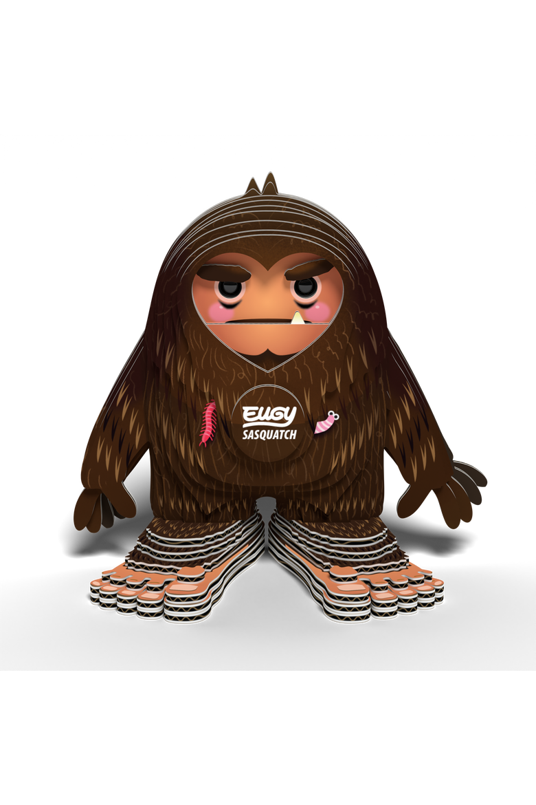 Sasquatch 3D Puzzle, Alternate, color, No Color