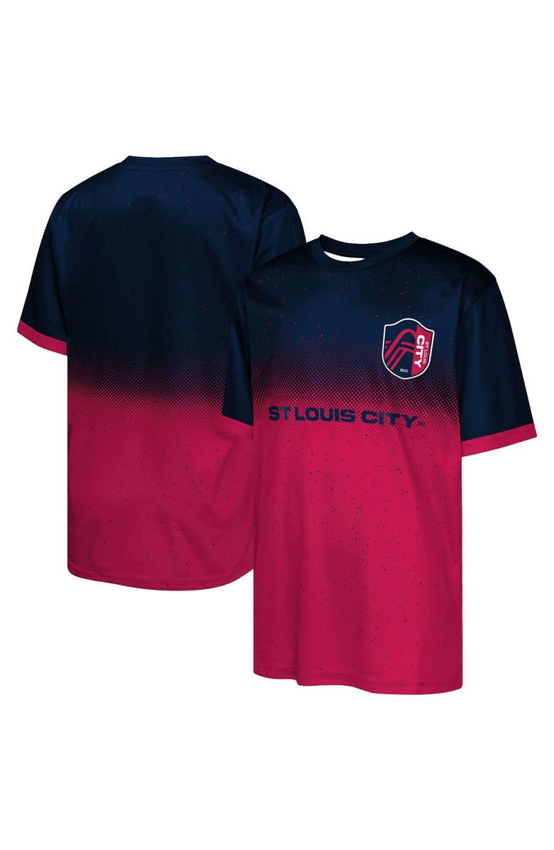 Outerstuff Youth Outerstuff Navy St. Louis City SC Stalwart Defender T-Shirt, Main, color, Navy