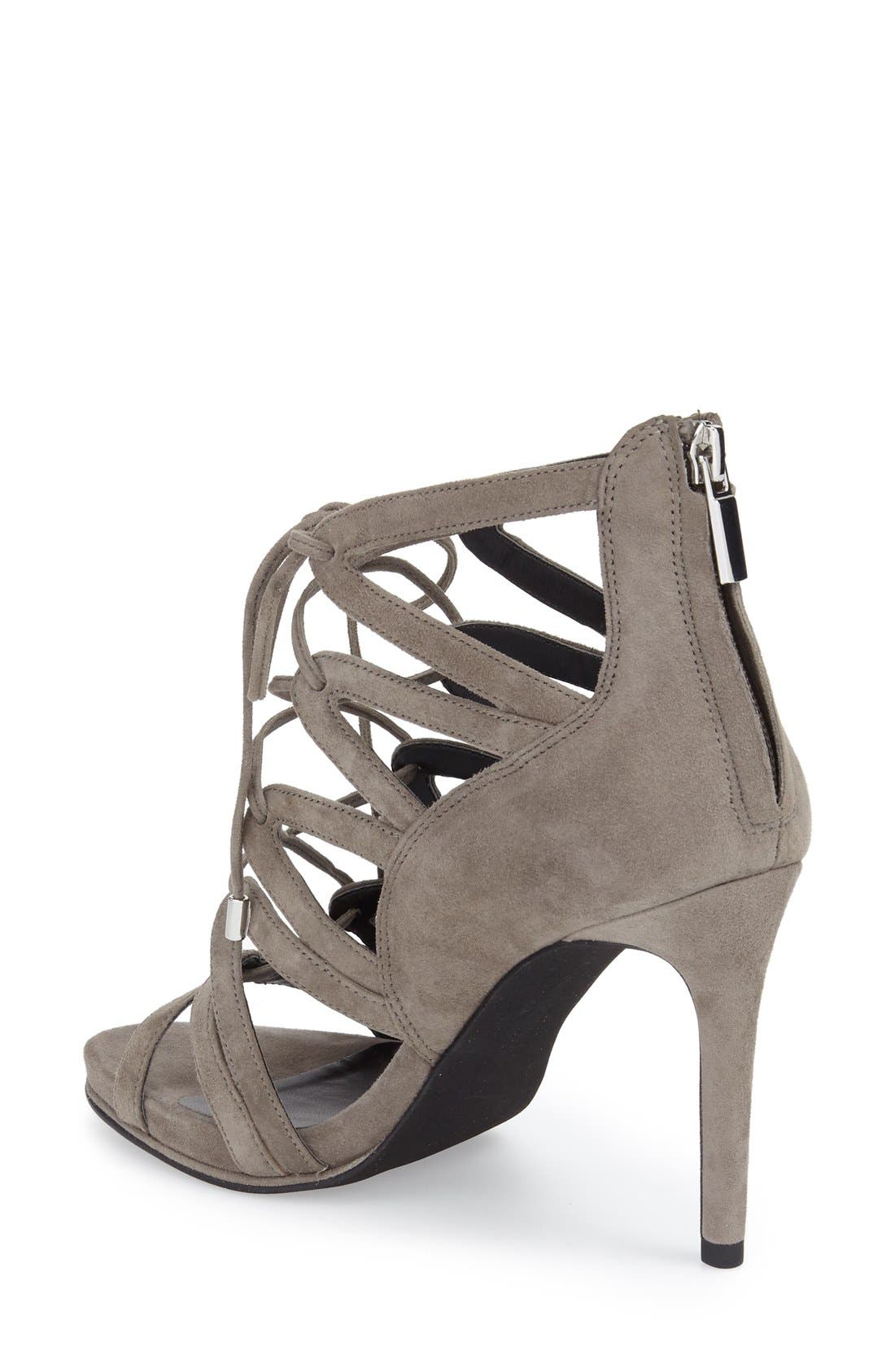 'Brielle' Strappy Sandal, Alternate, color, ELEPHANT SUEDE