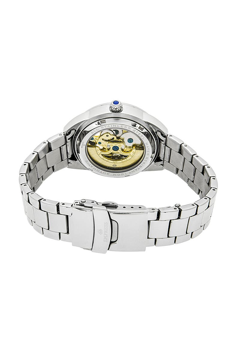 Godiva Automatic MOP Bracelet Watch, Alternate, color, Black