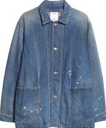 VISVIM Distressed Denim Down Chore Jacket