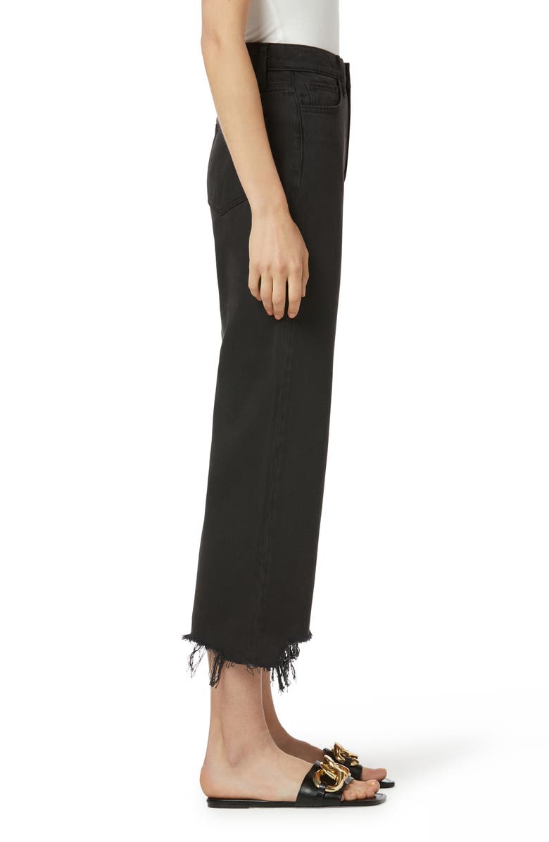 Joe's The Blake High Waist Destroyed Hem Crop Wide Leg Jeans, Alternate, color, 