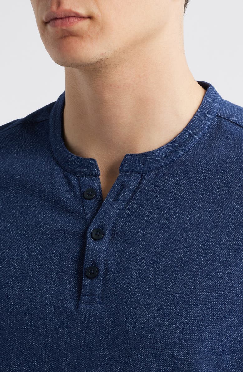 Robert Barakett Whitley Short Sleeve Henley, Alternate, color, Navy