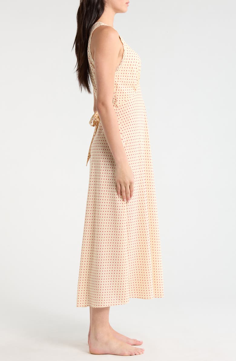 Reformation Lila Sleeveless Sleep Dress, Alternate, color, Marilyn Dot