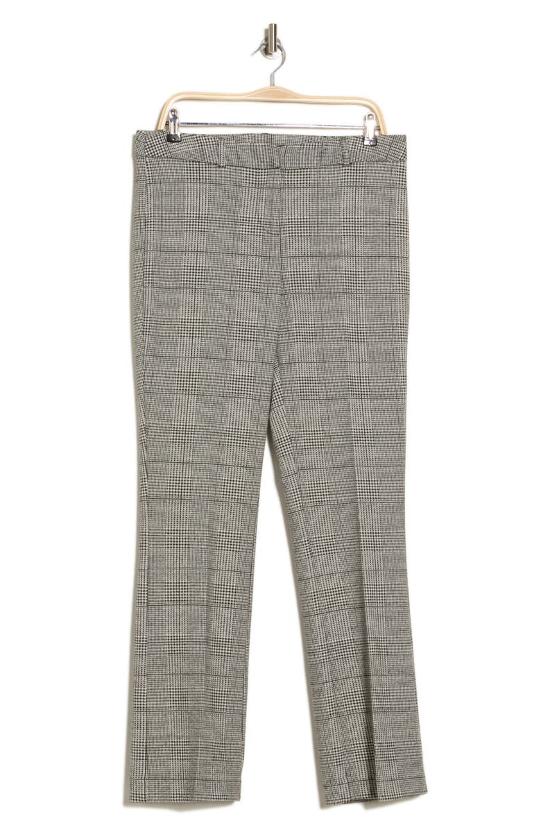 Amanda & Chelsea Ari Glenplaid Trousers, Main, color, Black/ Ivory