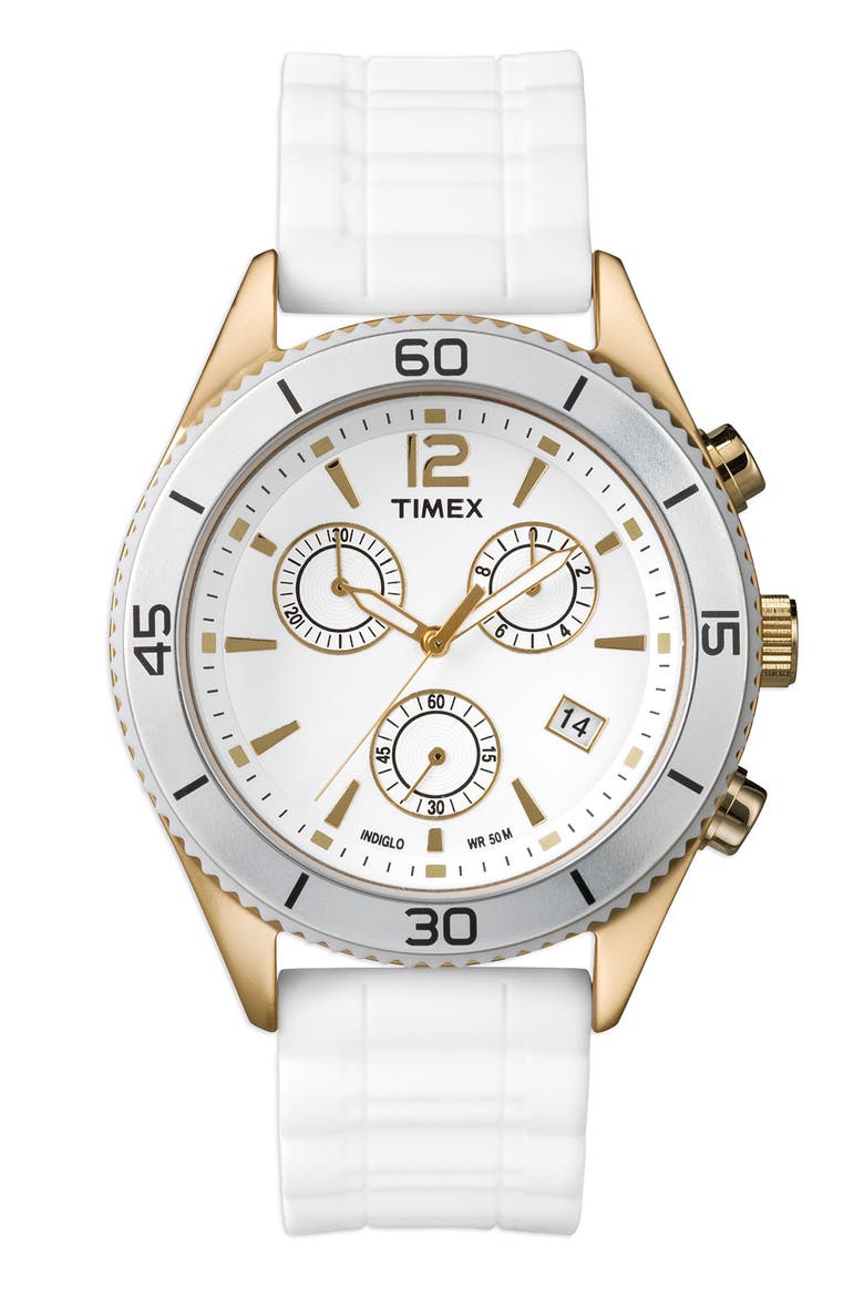 Round Chronograph Watch, Main, color, WHITE