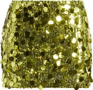 Princess Polly Riego Sequin & Paillette Low Rise Miniskirt