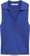 MANGO Sleeveless Knit Polo
