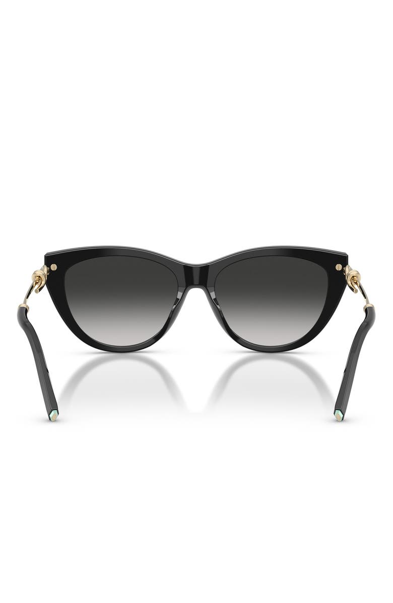 Tiffany & Co. 55mm Cat Eye Sunglasses, Alternate, color, Black / Grey Gradient