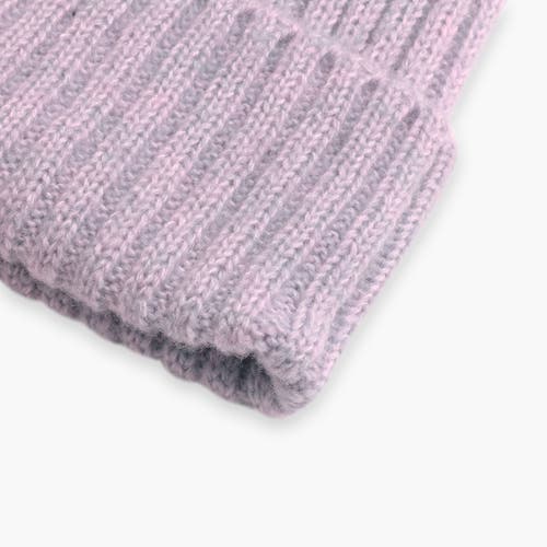 Turtle Fur Clara Beanie In Purple