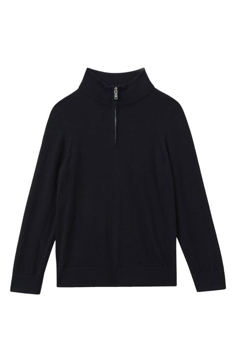 Kids' Blackhall Quarter Zip Wool Sweater (Big Kid)