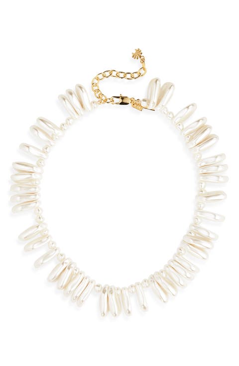 Corfu Faux Pearl Necklace