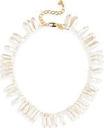 Lele Sadoughi Corfu Faux Pearl Necklace