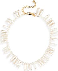 Lele Sadoughi Corfu Faux Pearl Necklace