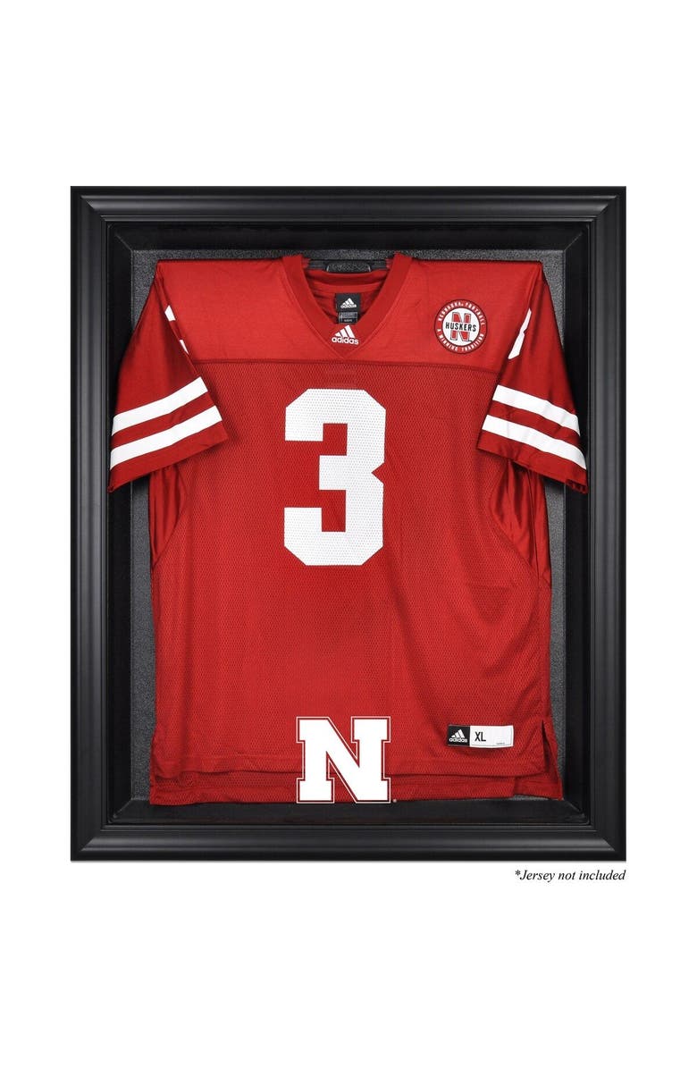 FANATICS AUTHENTIC Nebraska Huskers Black Framed Logo Jersey Display Case, Main, color, 