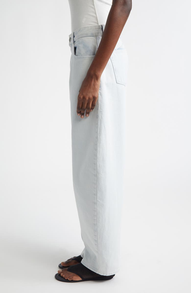 Alaïa Low Round Jeans, Alternate, color, Bleu Givre