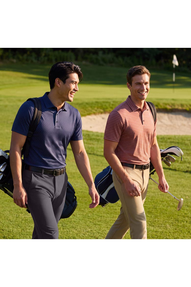 Clubhouse Performance Polo, Alternate, color, Maroon Stripe