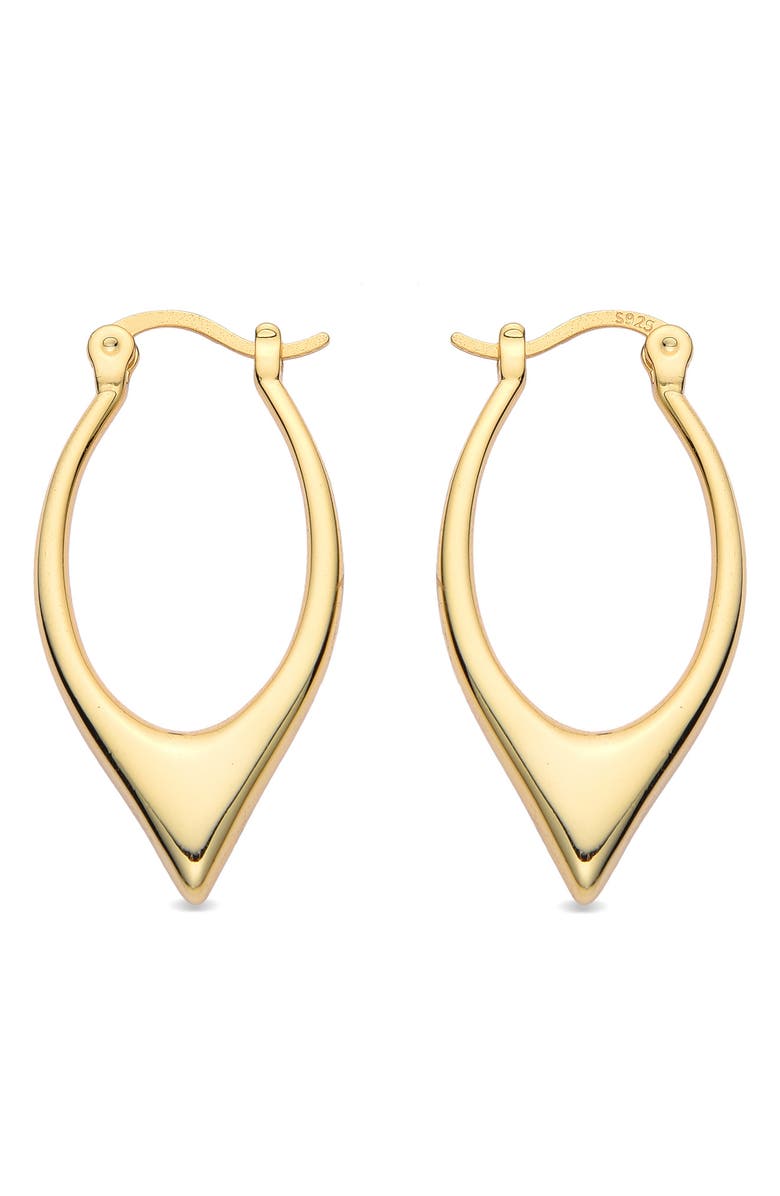EYE CANDY LOS ANGELES Mya Drop Hoop Earrings, Alternate, color, Gold