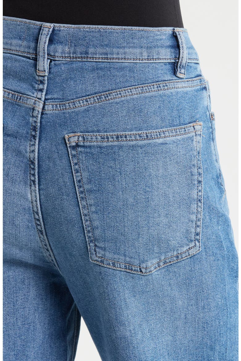 High Waist Wide Leg Jeans, Alternate, color, BLUE MIST