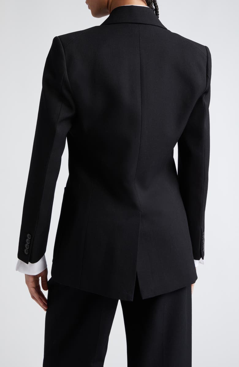 Victoria Beckham Patch Pocket Twill Blazer, Alternate, color, Black