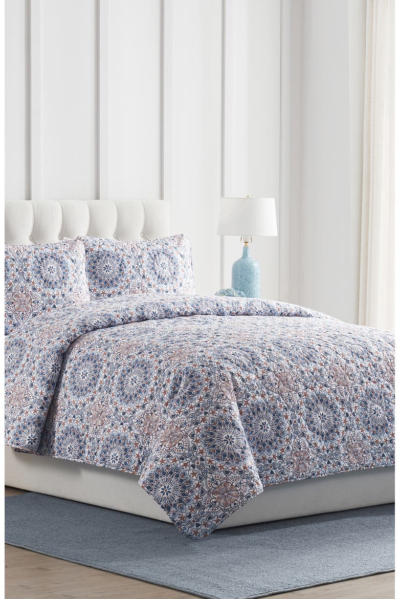 Sea Medallion 3-Piece Quilt Set, Alternate, color, BLUE/ MULTI