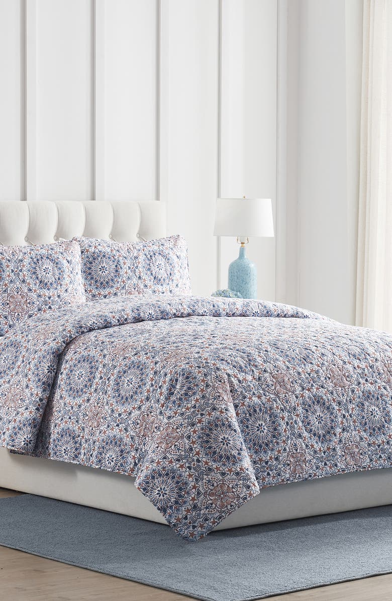 VCNY HOME Sea Medallion 3-Piece Quilt Set, Alternate, color, 