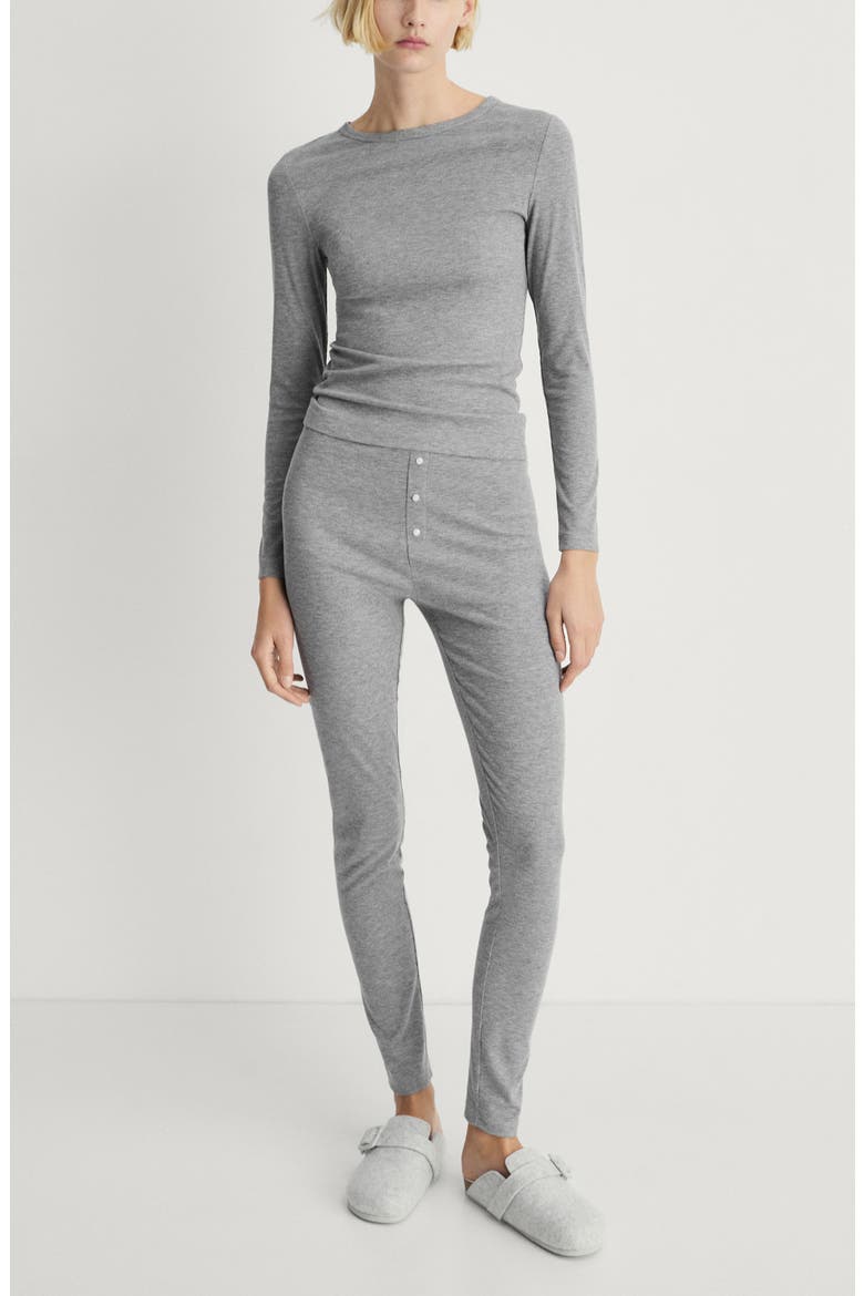 Rib Knit Pants, Alternate, color, GREY