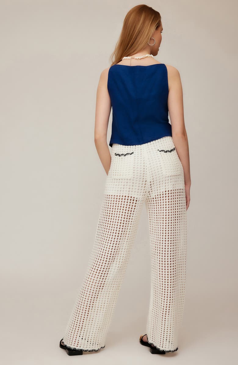 FIFTEEN TWENTY Elis Linen Button-Up Top, Alternate, color, Sea