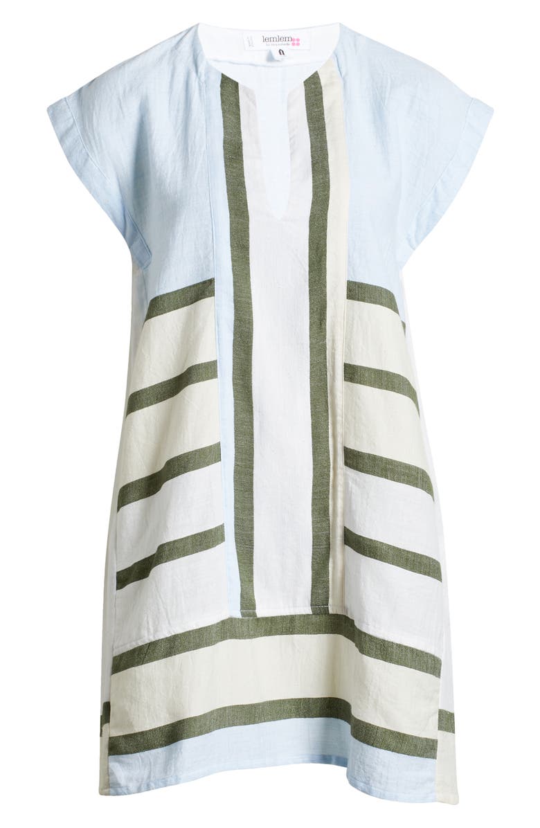 lemlem Elina Stripe Cotton Blend Caftan, Alternate, color, 