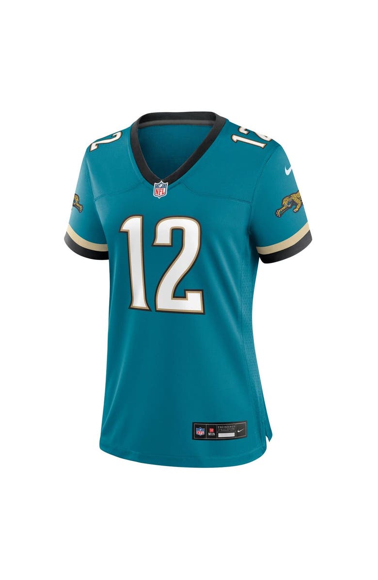 Nike Women's Nike Travis Hunter Teal Jacksonville Jaguars Alternate 2 Prowler Throwback Game Jersey, Alternate, color, Teal