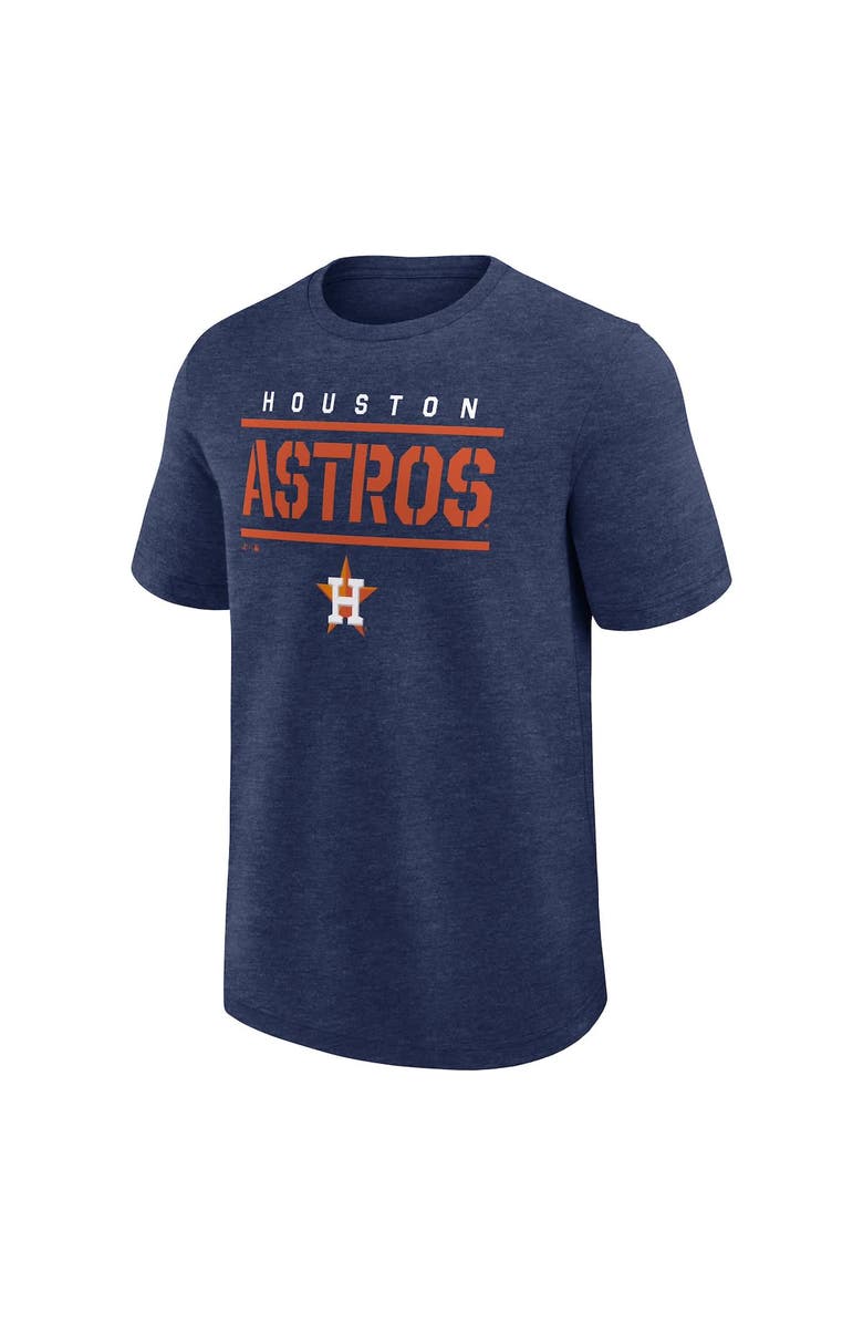 FANATICS Men's Fanatics Heather Navy Houston Astros Top Notch T-Shirt, Alternate, color, Heather Navy