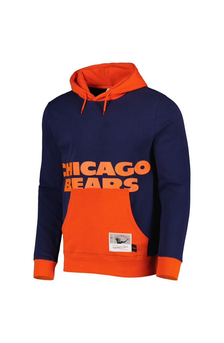 Mitchell & Ness Men's Mitchell & Ness Navy Chicago Bears Big Face 5.0 Pullover Hoodie, Alternate, color, Navy