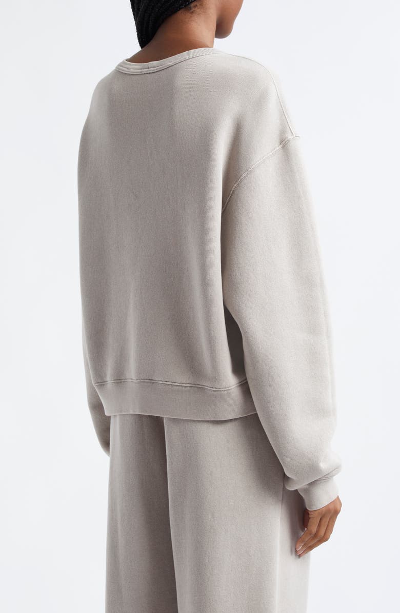 Alexander Wang Blade Logo Cotton French Terry Sweatshirt, Alternate, color, 