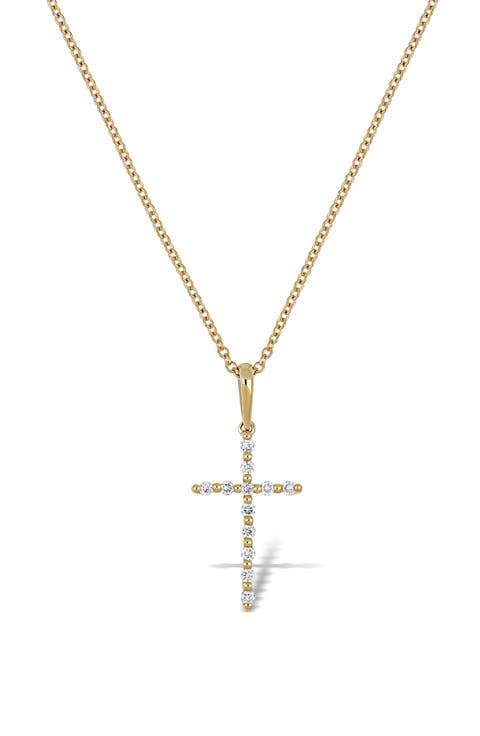 Diamond Cross Pendant Necklace
